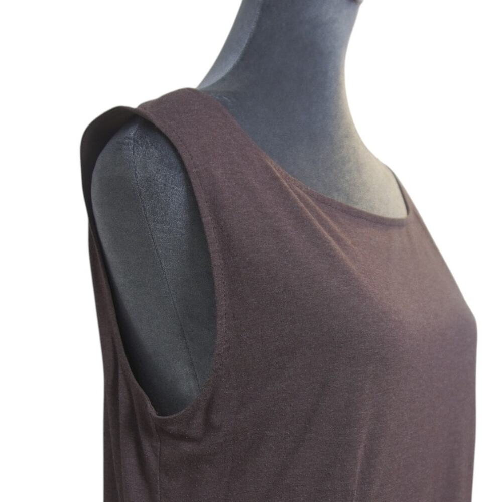 LOFT Dress Size 14 Toffee Brown Sleeveless Fit Flare Lined Fall Neutral EUC - Picture 5 of 16